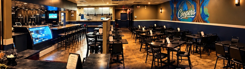 The welcoming dining room at Cooper’s Southern Bistro